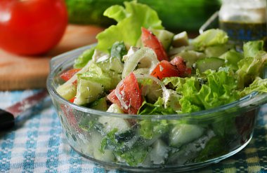 diyet sebze salatası