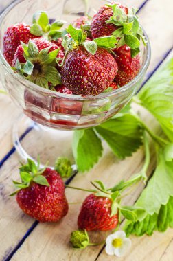 taze ve olgun çilek