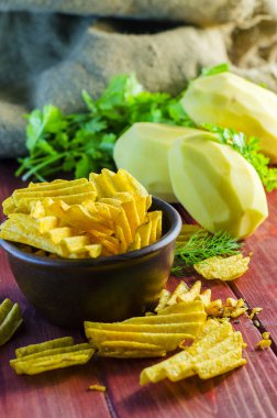 kızarmış patates cipsi