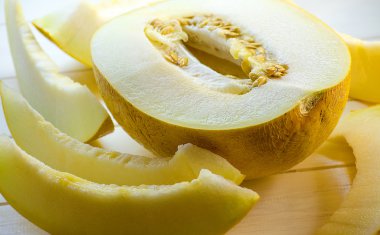 Olgun kavun dilimleri