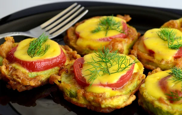 meze kabak domates ve peynir