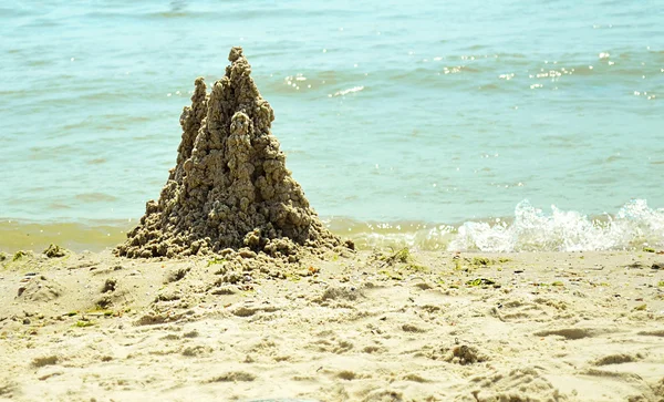 Figuras de la arena en la playa — Foto de Stock