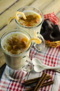 milkshake tarçın ve meyve