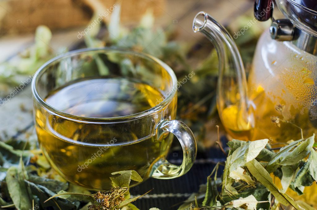 Lime flower tea Stock Photo by ©Katerina3 96585128