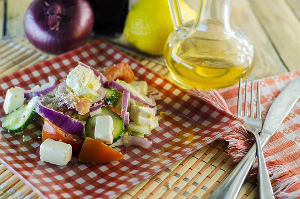 Ελληνική σαλάτα με σουσάμι — Φωτογραφία Αρχείου