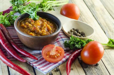 adjika baharatlı çerez ve malzemeleri