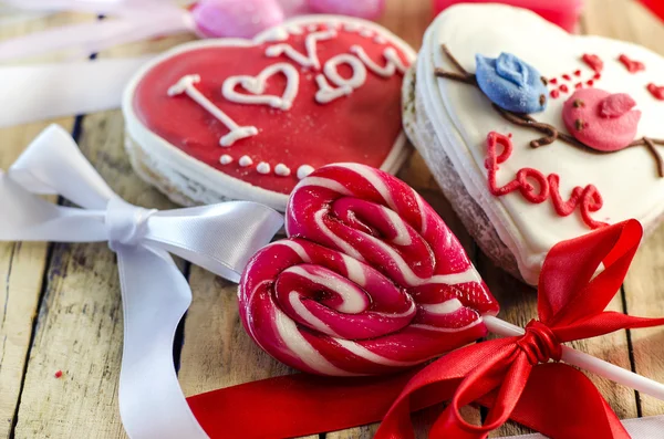 Cukierki w kształcie serca — Zdjęcie stockowe