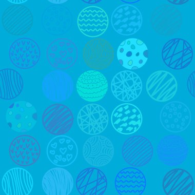 El çizilmiş daireler ile seamless modeli