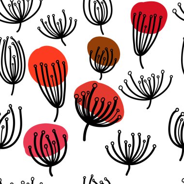 Arka plan ile dill. Rezene ile Seamless Modeli.