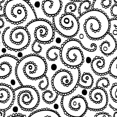 Siyah ve beyaz kusursuz desen 