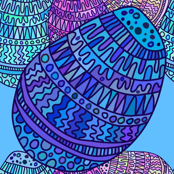 Joyeux modèle d'oeuf de Pâques — Image vectorielle
