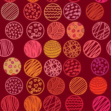 El çizilmiş daireler ile seamless modeli