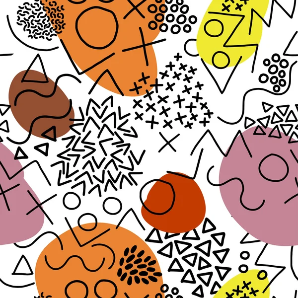 Geometrik Vektör deseni Memphis biçimi