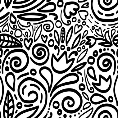 Çiçekli kusursuz İskandinav deseni