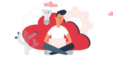 ui ux mobil ve web grafikleri düz çizimli animasyon