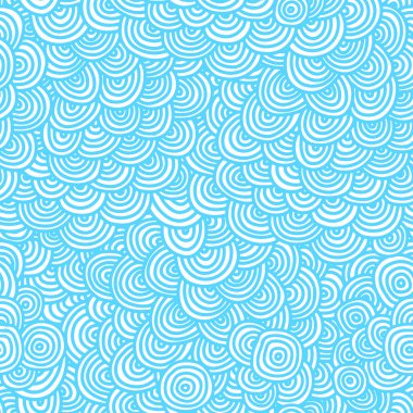 Daire seamless modeli, dalga, bulutlar, gökyüzü, sis