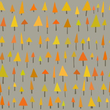 Sorunsuz vektör üçgen çam ağacı desen