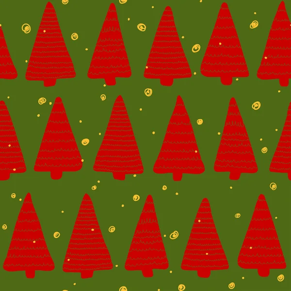 Vánoční bezešvé vzory. — Stockový vektor