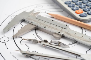 Metal top bermanlı mühendislik ve hassas aletler, mekanik endüstriyel.