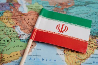 Bangkok, Tayland 10 Aralık 2023 İran Dünya Harita Kağıdı.