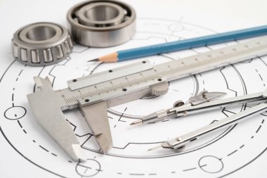 Metal top bermanlı mühendislik ve hassas aletler, mekanik endüstriyel.