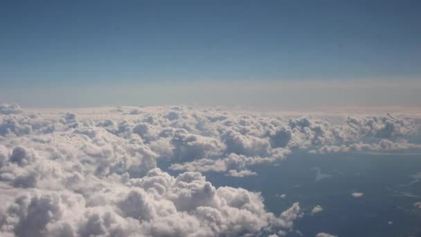 Nuvole riprese da αεροσκαφών — Αρχείο Βίντεο