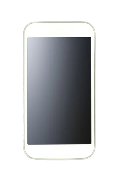 Белый смартфон на белом фоне, фото — стоковое фото