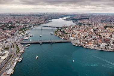 Istanbul 'un güzel havadan görünümü