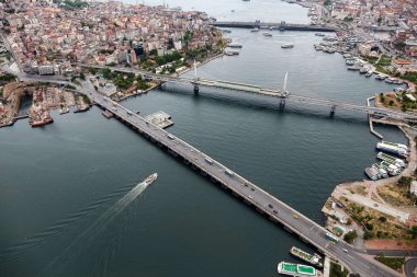 Istanbul 'un güzel havadan görünümü