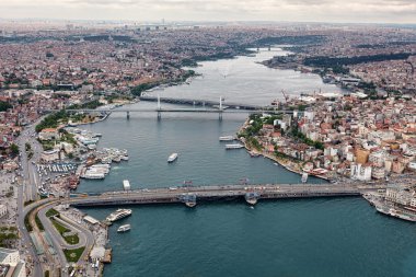 Istanbul 'un güzel havadan görünümü