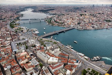 Istanbul 'un güzel havadan görünümü