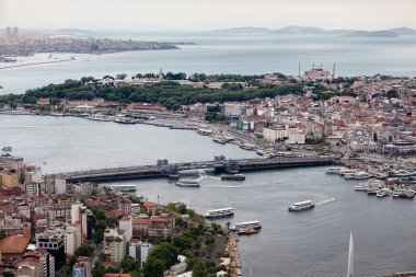 Istanbul 'un güzel havadan görünümü