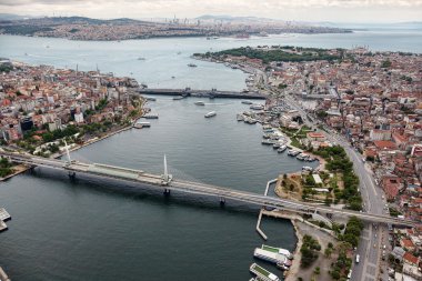 Istanbul 'un güzel havadan görünümü