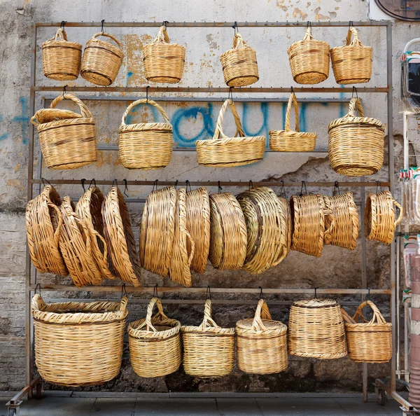 Cesti tradizionali in legno — Foto Stock