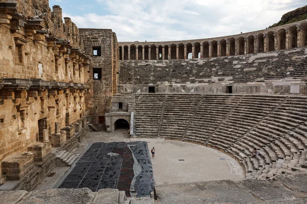 Aspendos amfitheater in Antalia — Stockfoto