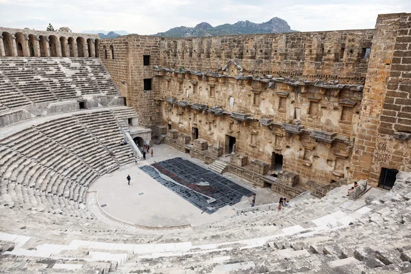 Anfiteatro di Aspendos ad Antalia — Foto Stock