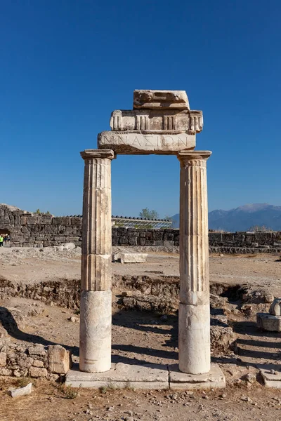 Ruïnes Van Oude Stad Hierapolis Denizli Turkije — Stockfoto