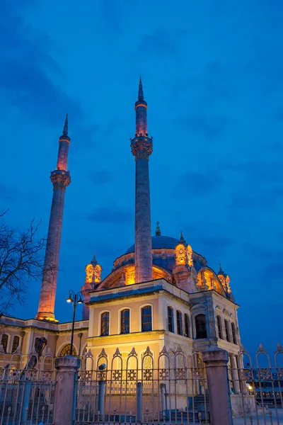 Ortakoy Mecidiye Mecsettől Boszporusz Híd — Stock Fotó