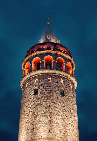 Torre de Galata à noite — Fotografia de Stock