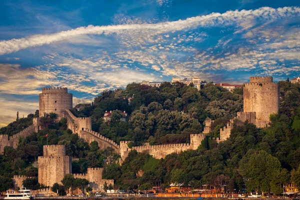 Vista pitoresca do Castelo Rumeliano — Fotografia de Stock