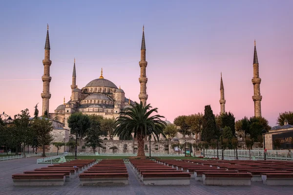 蓝色清真寺的土耳其伊斯坦布尔 — Φωτογραφία Αρχείου