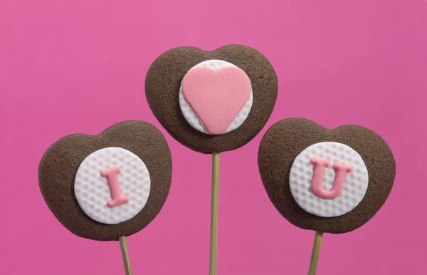 Galletas en forma de corazón — Foto de Stock