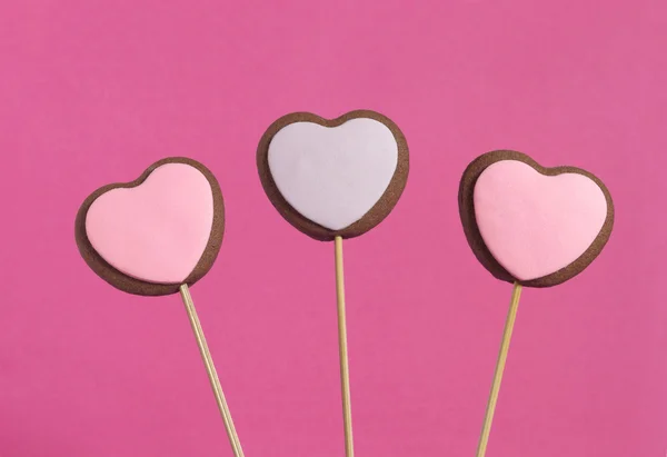 Galletas en forma de corazón — Foto de Stock