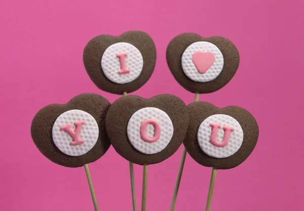 Galletas en forma de corazón — Foto de Stock