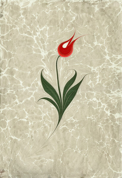 Marbled paper artwork