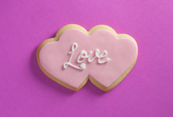 Hartvormige cookie — Stockfoto