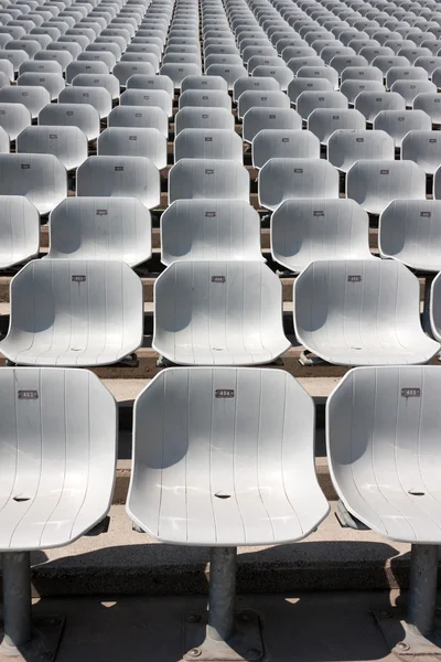Plastová sedadlaplast stadion sittplatser — Stock fotografie