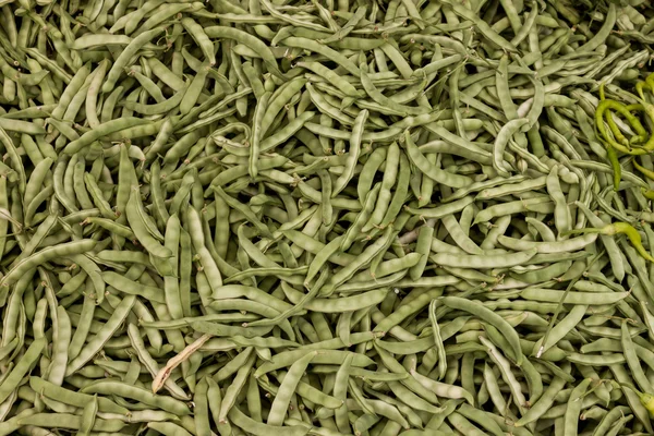 Pile of raw green beans — Stock Photo, Image