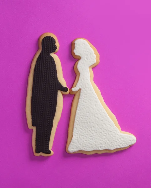 Engagement wedding cookies — Stock Photo, Image