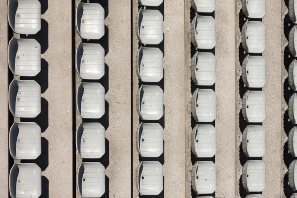 Sièges de stade en plastique — Photo